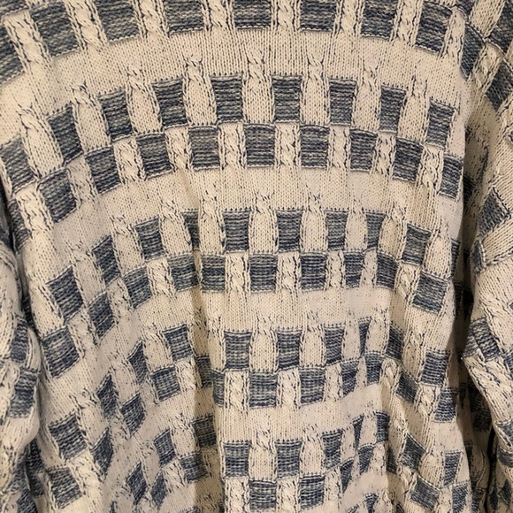 Vintage 80s Checkered Funky Sweater - Picture 2 of 4